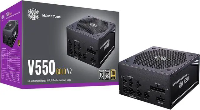 Cooler Master V550 Gold V2 Full Modular, 550W, 80+ Gold Efficiency
