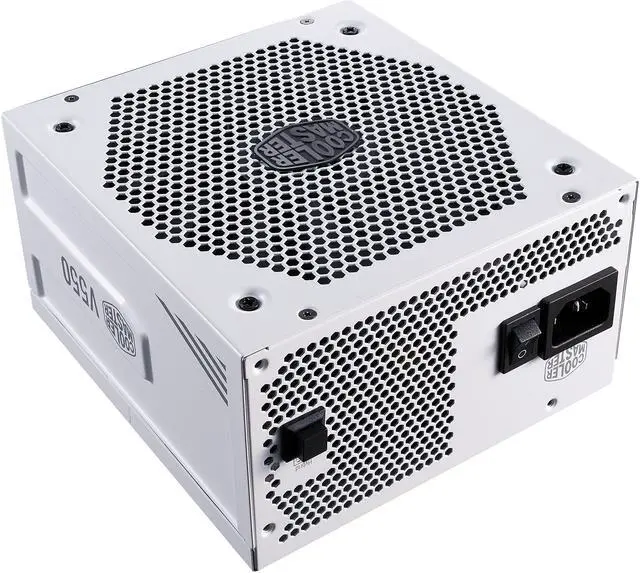 Alt view image 6 of 16 - Cooler Master V550 Gold White Edition V2 Full Modular, 550W, 80+ Gold Efficiency, Semi-fanless Operation, 16AWG PCIe High-efficiency Cables, 10 Year Warranty