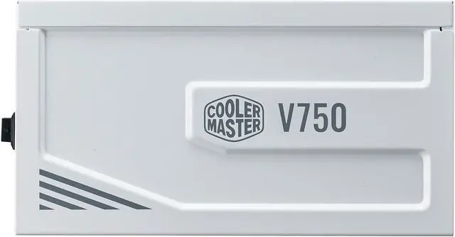 Alt view image 8 of 16 - Cooler Master V750 Gold V2 White Edition Full Modular, 750W, 80+ Gold Efficiency, Semi-fanless Operation, 16AWG PCIe High-efficiency Cables, 10 Year Warranty