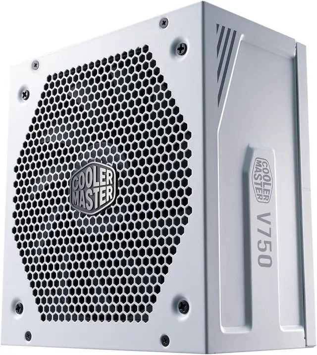 Alt view image 4 of 16 - Cooler Master V750 Gold V2 White Edition Full Modular, 750W, 80+ Gold Efficiency, Semi-fanless Operation, 16AWG PCIe High-efficiency Cables, 10 Year Warranty