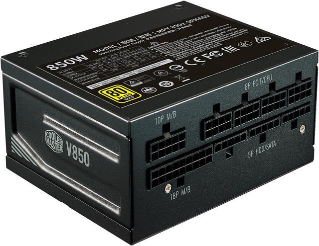 Alt view image 14 of 19 - Cooler Master V850 SFX Gold Full Modular, 850W, 80+ Gold Efficiency, ATX Bracket Included, Quiet FDB Fan, SFX Form Factor, 10 Year Warranty