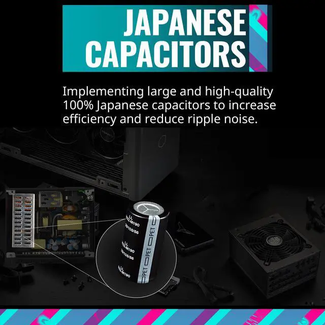 Alt view image 8 of 19 - Cooler Master V750 SFX Gold Full Modular, 750W, 80+ Gold Efficiency, ATX Bracket Included, Quiet FDB Fan, SFX Form Factor, 10 Year Warranty