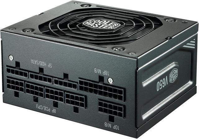 Alt view image 13 of 20 - Cooler Master V650 SFX Gold Full Modular, 650W, 80+ Gold Efficiency, ATX Bracket Included, Quiet FDB Fan, SFX Form Factor, 10 Year Warranty