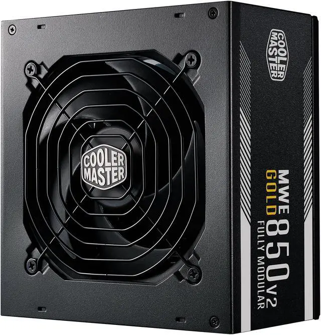 Alt view image 9 of 16 - Cooler Master MWE Gold 850 V2 Fully Modular, 850W, 80+ Gold Efficiency, Quiet HDB Fan, 2 EPS Connectors, High Temperature Resilience, 5 Year Warranty