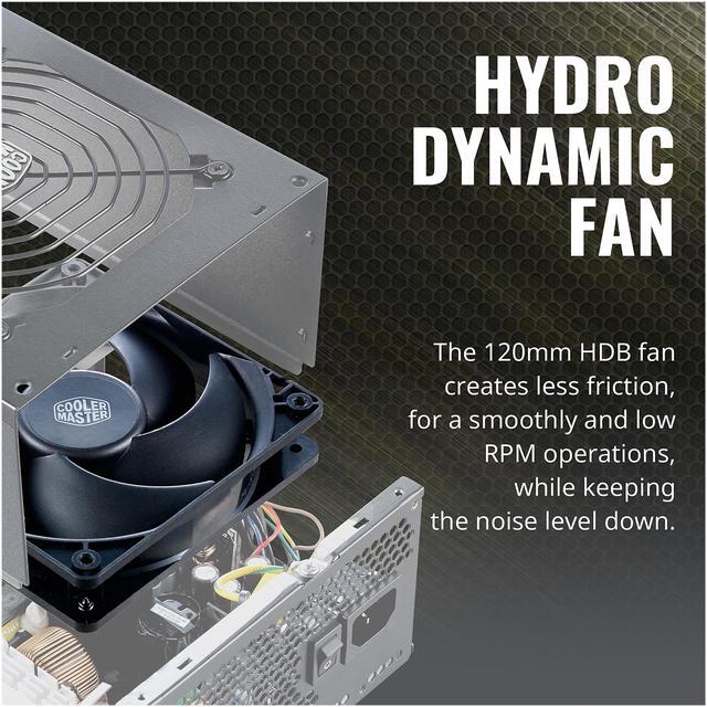 Alt view image 16 of 16 - Cooler Master MWE Gold 850 V2 Fully Modular, 850W, 80+ Gold Efficiency, Quiet HDB Fan, 2 EPS Connectors, High Temperature Resilience, 5 Year Warranty