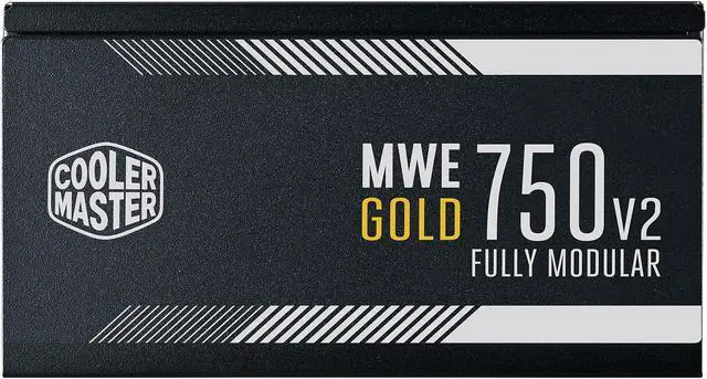 Alt view image 4 of 16 - Cooler Master MWE Gold 750 V2 Fully Modular, 750W, 80+ Gold Efficiency, Quiet HDB Fan, 2 EPS Connectors, High Temperature Resilience, 5 Year Warranty