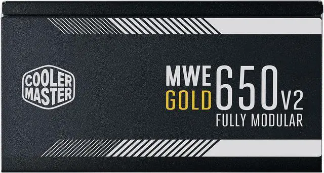 Alt view image 4 of 16 - Cooler Master MWE Gold 650 V2 Fully Modular, 650W, 80+ Gold Efficiency, Quiet HDB Fan, 2 EPS Connectors, High Temperature Resilience, 5 Year Warranty
