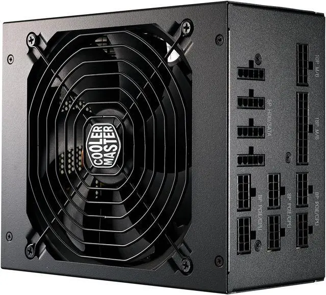 Alt view image 2 of 15 - Cooler Master MWE Gold 1250 V2 Fully Modular, 1250W, 80+ Gold Efficiency, Quiet 140mm FDB Fan, 2 EPS Connectors, High Temperature Resilience, 10 Year Warranty