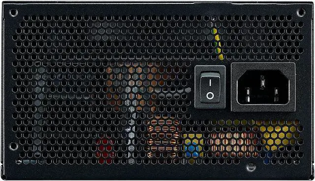 Alt view image 6 of 15 - Cooler Master G600 Gold Power Supply, 600W 80+ Gold Efficiency, Intel ATX Version 2.52, Fixed Flat Black Cables. Quiet HDB Fan, 5 Year Warranty