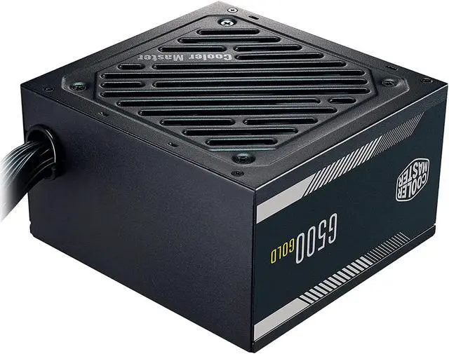 Alt view image 5 of 15 - Cooler Master G500 Gold Power Supply, 500W 80+ Gold Efficiency, Intel ATX Version 2.52, Fixed Flat Black Cables. Quiet HDB Fan, 5 Year Warranty