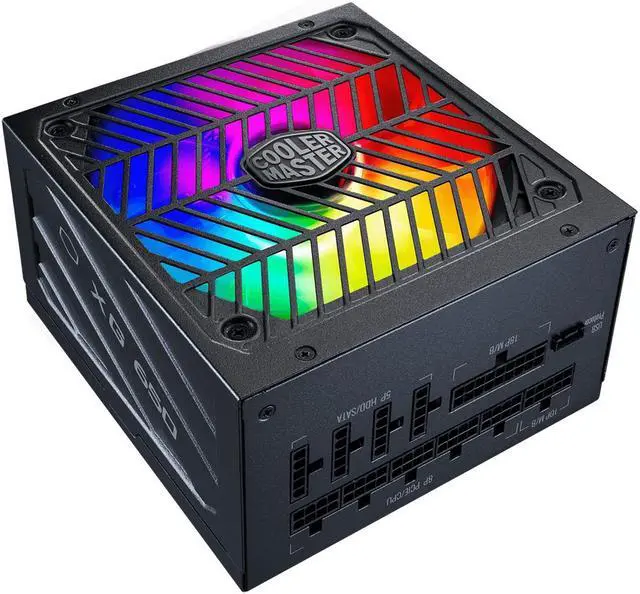 Alt view image 2 of 8 - Cooler Master XG850 Plus Platinum ARGB Fully Modular, 850W, 80+ Platinum, ARGB 135mm Silent Fan, Built-in Information Display Panel , Intel ATX 12V Ver 2.53, 100% Japanese Capacitors