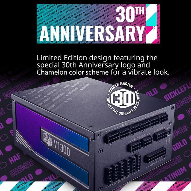 Cooler Master V1300 Platinum 30th Anniversary Fully Modular, 1300W