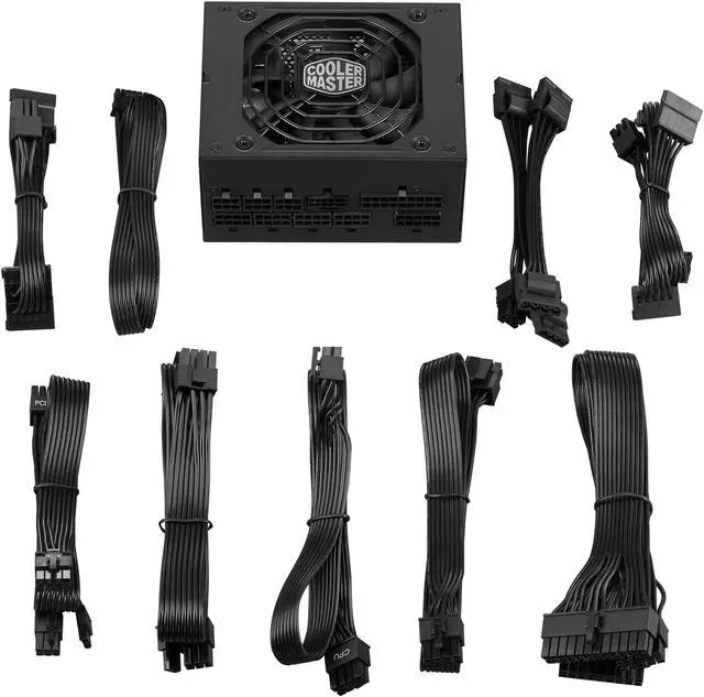 Alt view image 13 of 14 - Cooler Master V850 SFX Gold ATX 3.0 Full Modular Small Form Factor Power Supply, 850W 80+ Gold, 90-Degree 12VHPWR PCIe 5.0, SFX-to-ATX Bracket, Customized Cable, 10 Year (MPY-8501-SFHAGV-3U1)