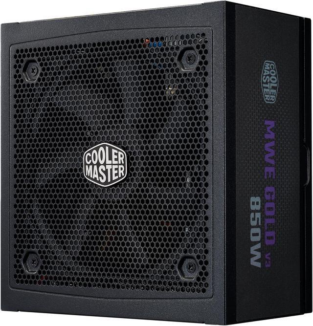 Main image of Cooler Master MWE Gold 850 V3 ATX 3.1 Full Modular PSU, 850W, 80+ Gold Efficiency, 90° 12VHPWR|600W PCIe 5.1, Japanese Capacitors, Zero-RPM Mode, Hexagonal Fan Cover, 10-Year