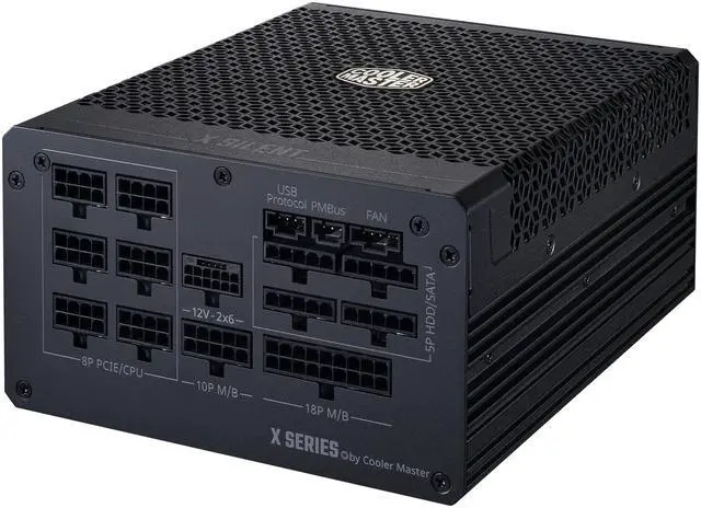 Alt view image 4 of 9 - Cooler Master X Silent Edge Platinum 850 Fanless ATX 3.1 Full Modular PSU, 850W 80+ Platinum, 90° 12VHPWR 450W PCIe 5.1, Infineon CoolMOS, Heat Pipe Technology, GPU Support RX7900 XTX|RTX 4090, 15Year