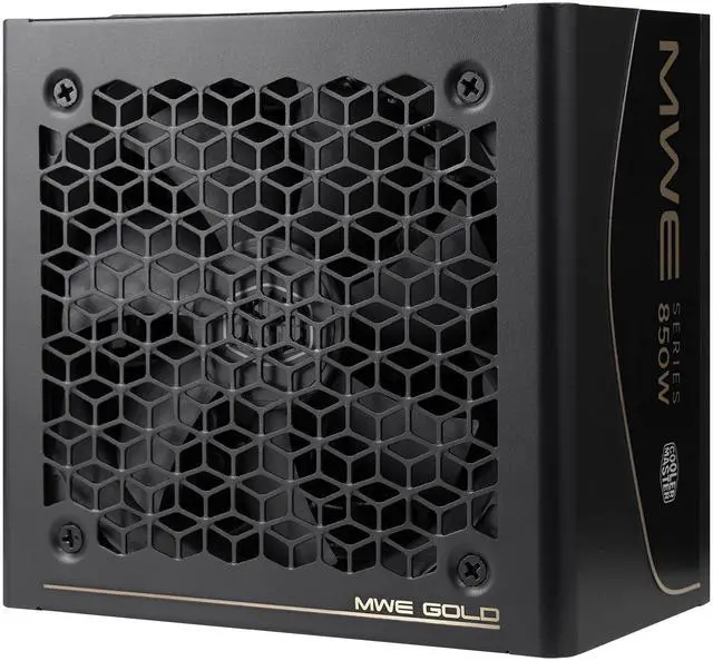 Alt view image 14 of 14 - Cooler Master MWE V4 850W Power Supply, GPU Shield™ Intelligent Management, Native dual color 12V-2x6 GPU Cable, Wave Heatsink Design, Noise Reduction, 80+ Gold, Fully Modular 10 Year Warranty