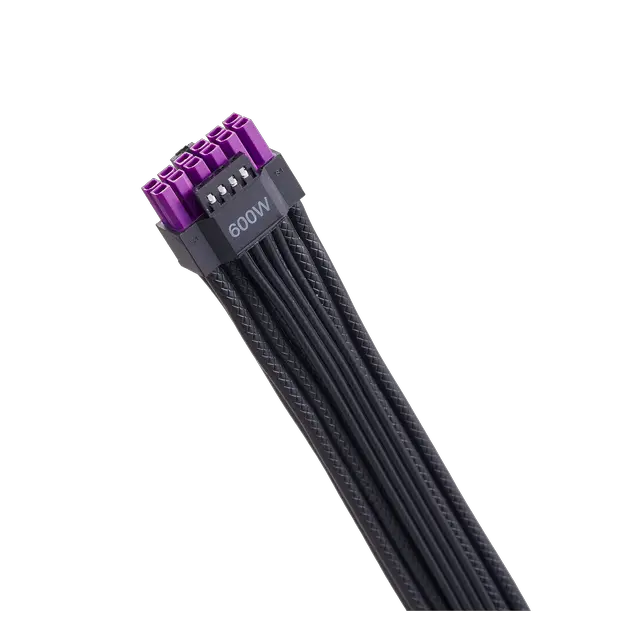 Alt view image 5 of 7 - Cooler Master Elite Gold 1000W Power Supply, PCIe 5.1 Ready Certification Cybenetics Gold & Noise Standard++, 80 PLUS Gold, 1000W, ATX 3.1, 12V-2x6 Cable, Low Noise, Fully Modular