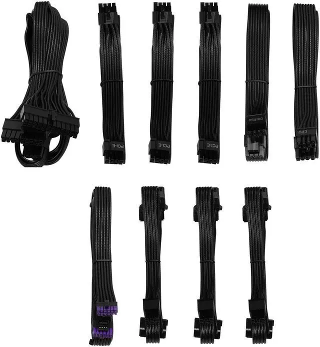 Alt view image 7 of 7 - Cooler Master Elite Platinum 1300W Power Supply, PCIe 5.1 Ready 80 PLUS Platinum, 1300W, Gaming PCs & AI Workstation PCs, ATX 3.1, Native 12V-2x6 Cable, Low Noise. Fully Modular