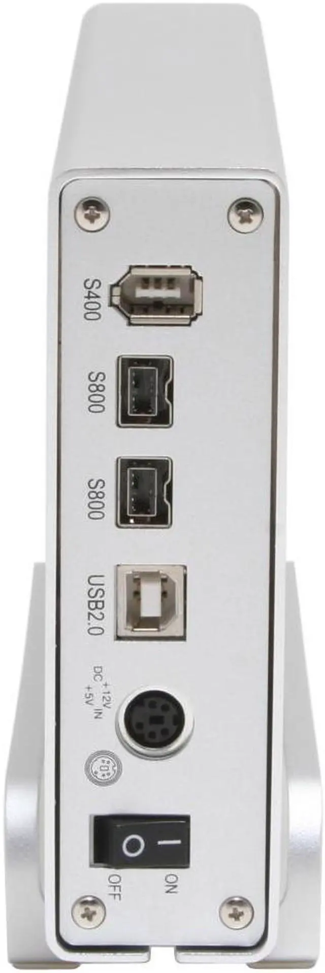 Alt view image 2 of 4 - ROSEWILL RX30-U2FAB Aluminum 3.5" USB+IEEE1394 Firewire800 External Enclosure