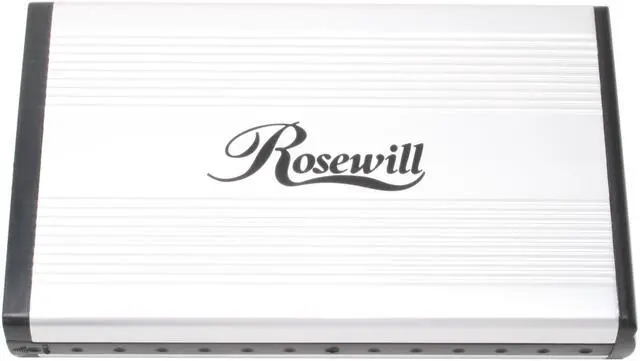 Alt view image 2 of 6 - Rosewill RX35MV-U-BU SLV 3.5" IDE to USB 2.0 External Enclosure (Silver Aluminum & plastic)