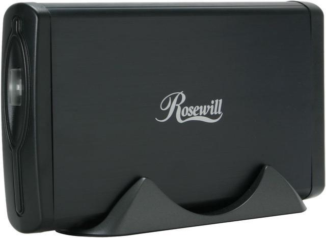 Alt view image 3 of 9 - Rosewill RX353-S BLK (Black) 3.5" SATA to USB & eSATA Ext. Enclosure w/Int.40mm fan