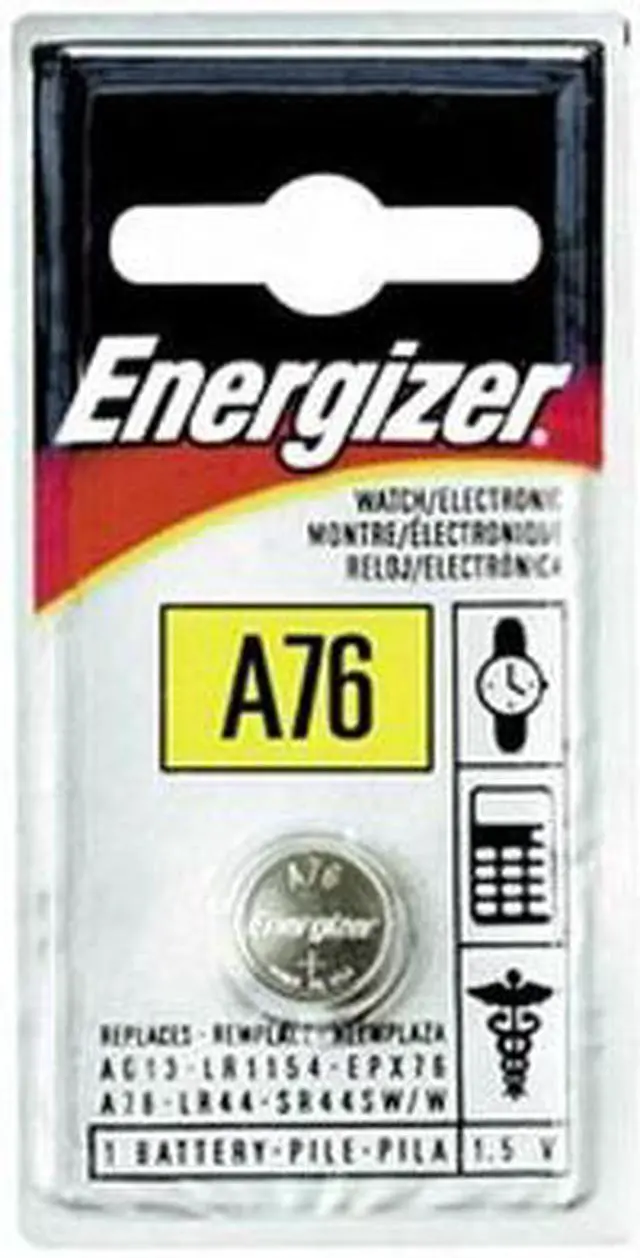 Main image of Energizer A76BP 1-pack A76 Alkaline Coin Cell Batteries