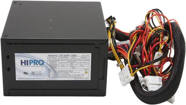 Alt view image 5 of 8 - HIPRO TOP-500P5 500 W ATX V2.01 Power Supply - OEM