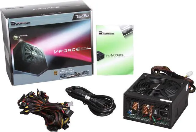 Alt view image 7 of 7 - Seventeam ST-750ZAF 750 W ATX 12V V2.2 SLI Certified CrossFire Ready 80 PLUS BRONZE Certified Modular Active PFC Power Supply