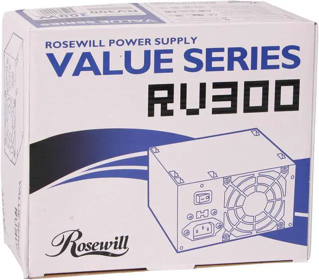 Alt view image 8 of 8 - Rosewill RV300 300 W ATX12V Power Supply