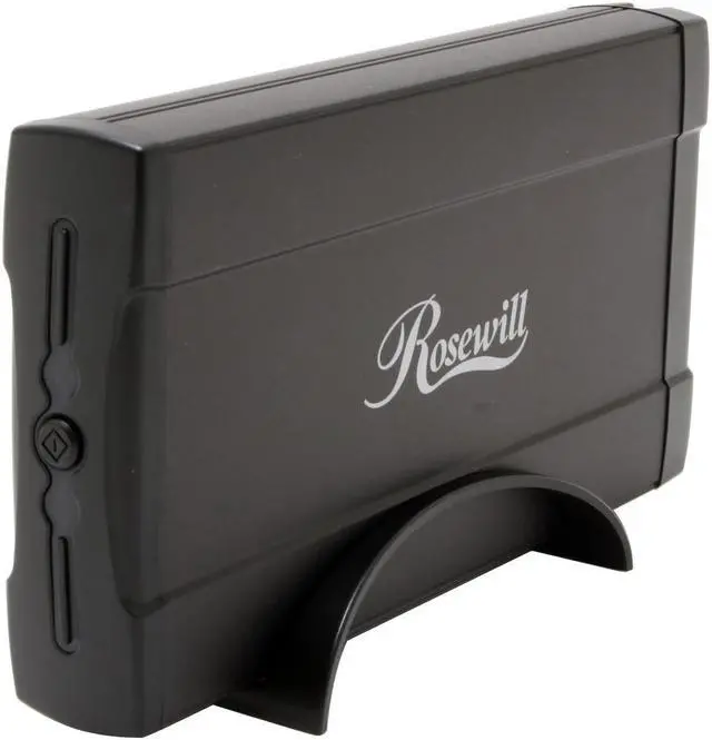 Alt view image 2 of 5 - Rosewill RX350-U BLK Aluminum 3.5" IDE USB 2.0 External Enclosure with One Touch Backup function