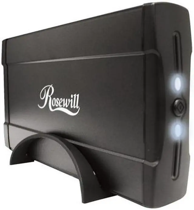Main image of Rosewill RX350-U BLK Aluminum 3.5" IDE USB 2.0 External Enclosure with One Touch Backup function