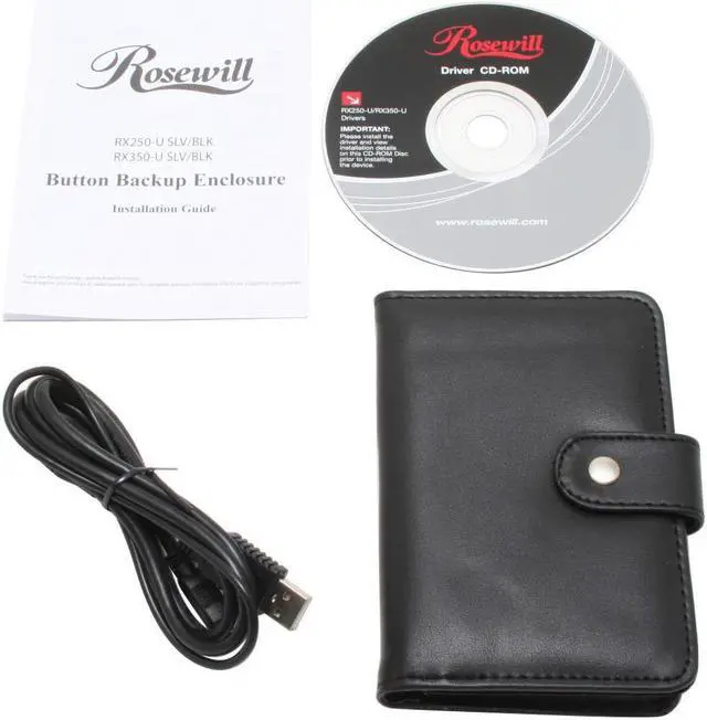 Alt view image 3 of 4 - Rosewill RX250-U SLV Aluminum 2.5" IDE USB 2.0 External Enclosure with One Touch Backup function