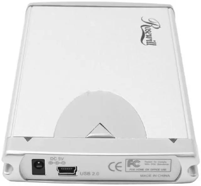Alt view image 2 of 4 - Rosewill RX250-U SLV Aluminum 2.5" IDE USB 2.0 External Enclosure with One Touch Backup function