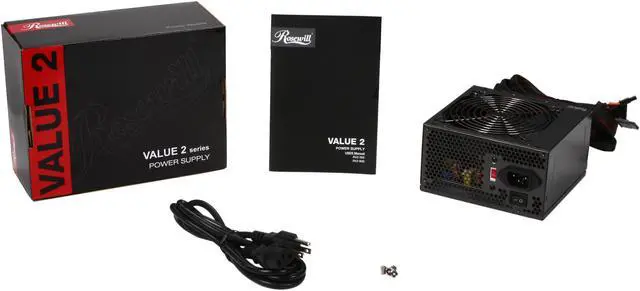 Alt view image 7 of 7 - Rosewill RV2-500 500 W ATX12V v2.2 / EPS12V SLI Ready Power Supply