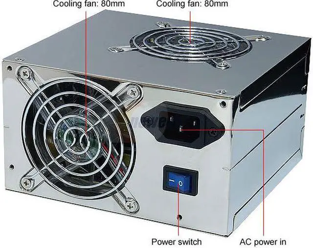 Alt view image 2 of 10 - Rosewill RD600-2DB-SL SLV 600W ATX Form Factor 12V V2.2 / SSI standard EPS 12V SLI Ready Active PFC Active PFC Power Supply - SLI Ready