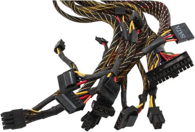 Alt view image 6 of 8 - Rosewill Stallion Series 500W ATX12V Gaming Power Supply - RD500-2DB
