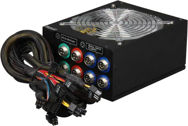 Alt view image 6 of 9 - Rosewill LIGHTNING-1300 - 1300-Watt Modular, Active PFC Power Supply - Continuous @ 122 Degrees F (50C), 80 PLUS Gold, ATX 12V v2.31 & EPS 12V v2.92, Intel Haswell, SLI & CrossFire-Ready