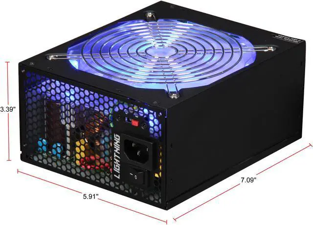 Alt view image 3 of 9 - Rosewill LIGHTNING-1300 - 1300-Watt Modular, Active PFC Power Supply - Continuous @ 122 Degrees F (50C), 80 PLUS Gold, ATX 12V v2.31 & EPS 12V v2.92, Intel Haswell, SLI & CrossFire-Ready