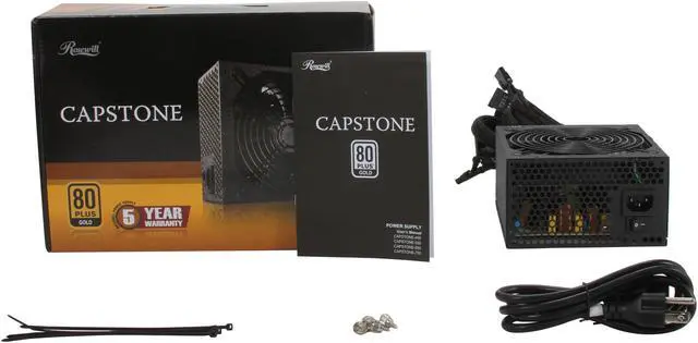 Alt view image 7 of 7 - Rosewill CAPSTONE Series CAPSTONE-550 Continuous 550W & 50 degree C Power Supply