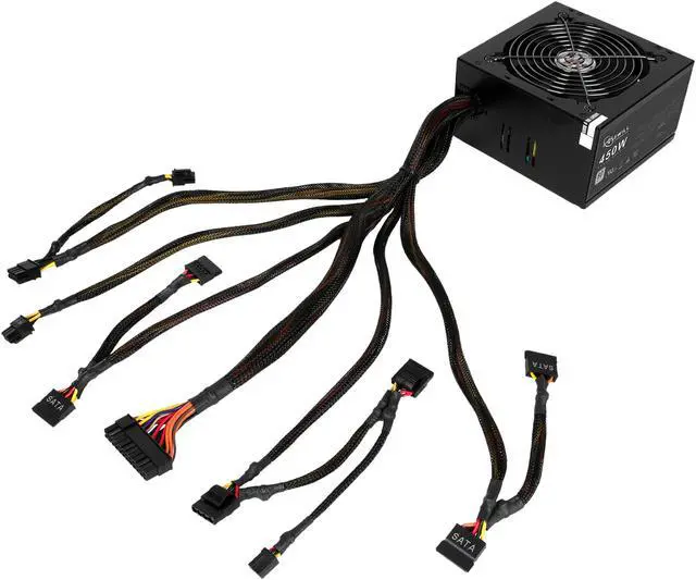 Alt view image 7 of 7 - Rosewill RD450S, 80 PLUS Certified 450 W Power Supply