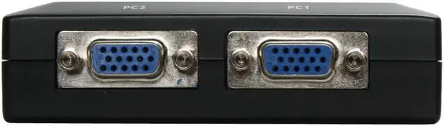 Alt view image 4 of 8 - Rosewill RKV-2P 2 Port Slim Desktop PS/2 KVM Switch w/ Audio & Mic/ Black Shell