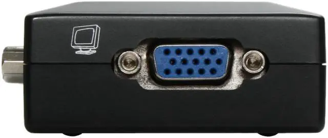 Alt view image 5 of 8 - Rosewill RKV-2P 2 Port Slim Desktop PS/2 KVM Switch w/ Audio & Mic/ Black Shell