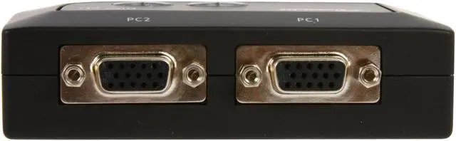 Alt view image 7 of 11 - Rosewill RKV-2U 2 Port Slim Palmtop USB KVM Switch w/ Audio & Mic/ Black Shell