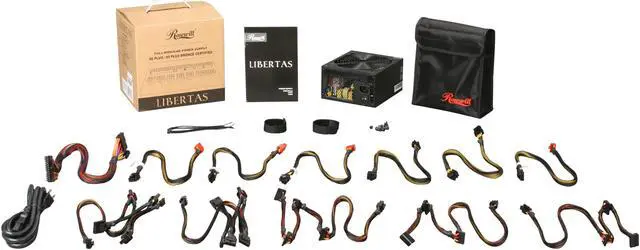 Alt view image 6 of 6 - Rosewill Libertas Series LIB-800 800W Continuous @50°C,80 PLUS Bronze Certified, Full Modular, ATX12V v2.3/EPS12V v2.92,SLI Ready,CrossFire Ready,Active PFC,Compatible with Core i7, i5 Power Supply