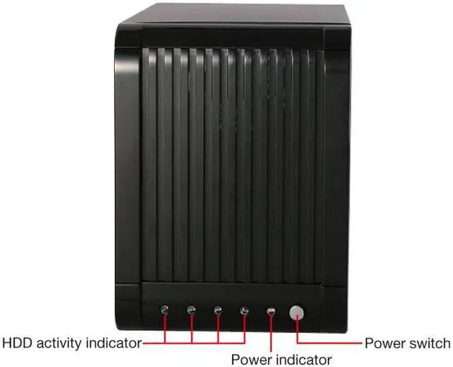 Alt view image 4 of 16 - Rosewill RSV-S4 External Quad 3.5" SATA 3G HDD 4-Bay RAID System with Full 150 Watts Power Supply / RAID 5 card