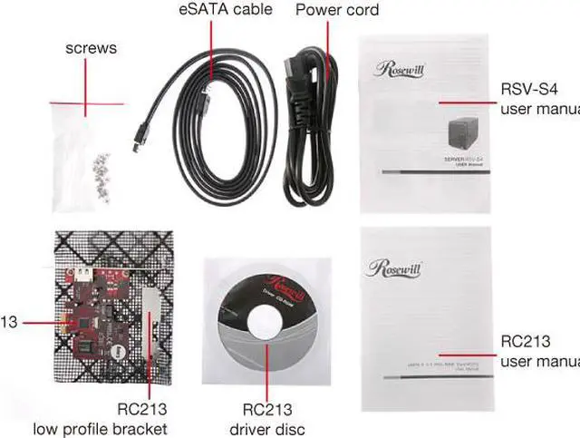 Alt view image 15 of 16 - Rosewill RSV-S4 External Quad 3.5" SATA 3G HDD 4-Bay RAID System with Full 150 Watts Power Supply / RAID 5 card