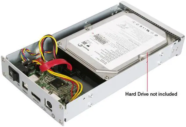 Alt view image 5 of 8 - Rosewill RX81-MP-US- SLV 3.5" SATA to USB 2.0 & eSATA External Enclosure (Sliver)