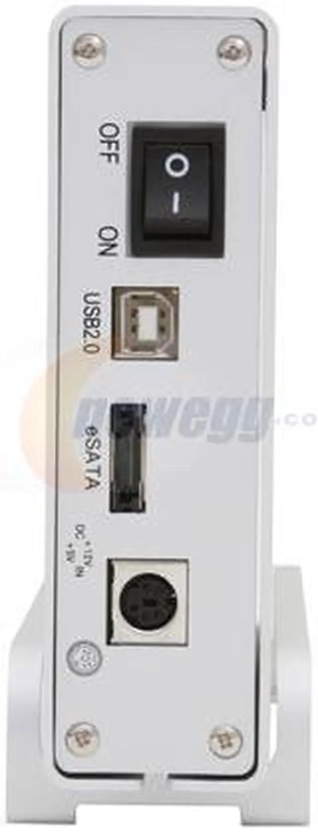 Alt view image 4 of 8 - Rosewill RX81-MP-US- SLV 3.5" SATA to USB 2.0 & eSATA External Enclosure (Sliver)