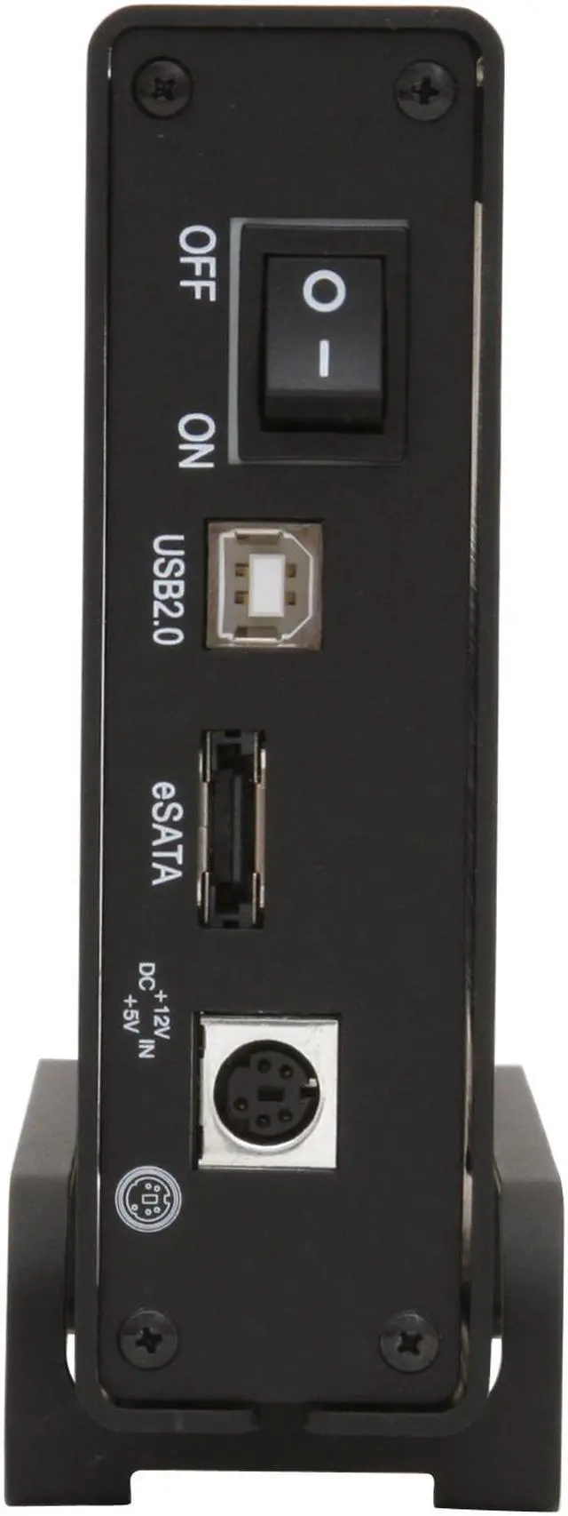 Alt view image 4 of 7 - Rosewill RX81-MP-US- BLK 3.5" SATA to USB 2.0 & eSATA External Enclosure (Black)