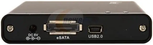 Alt view image 2 of 7 - Rosewill RX81US-HT-25A-BLK Aluminum / ABS 2.5" SATA eSATA & USB 2.0 External Enclosure